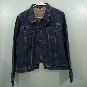 Lands End denim jean jacket
